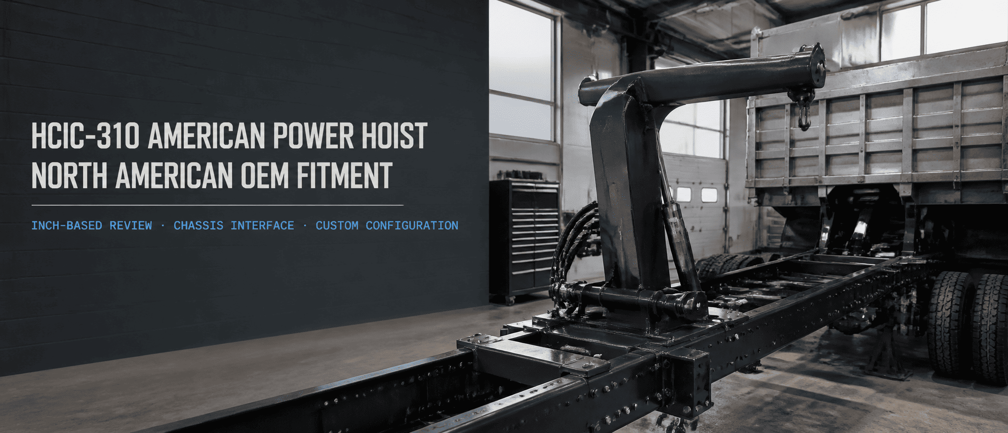 HCIC поставя инчово базирано монтиране в центъра на своя HCIC-310 American Power Hoist Resource