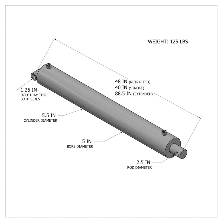 Хидравличен цилиндър без байпас